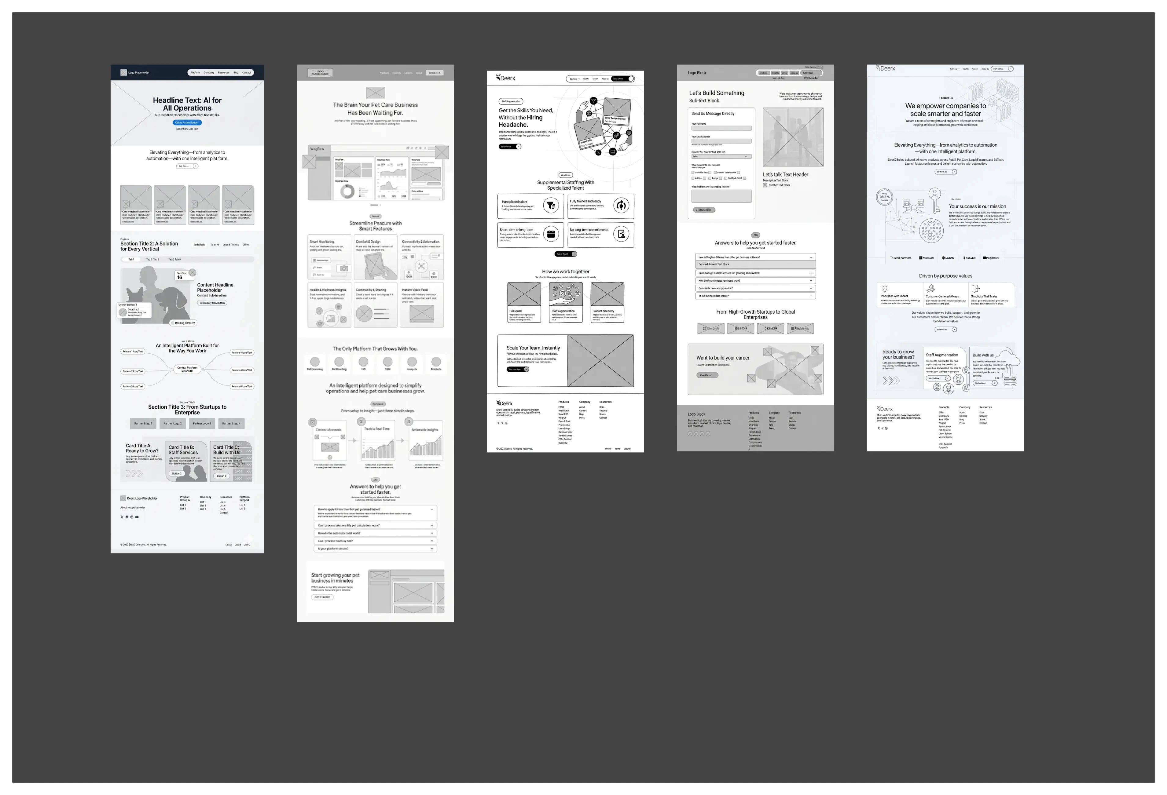 Wireframe Screens