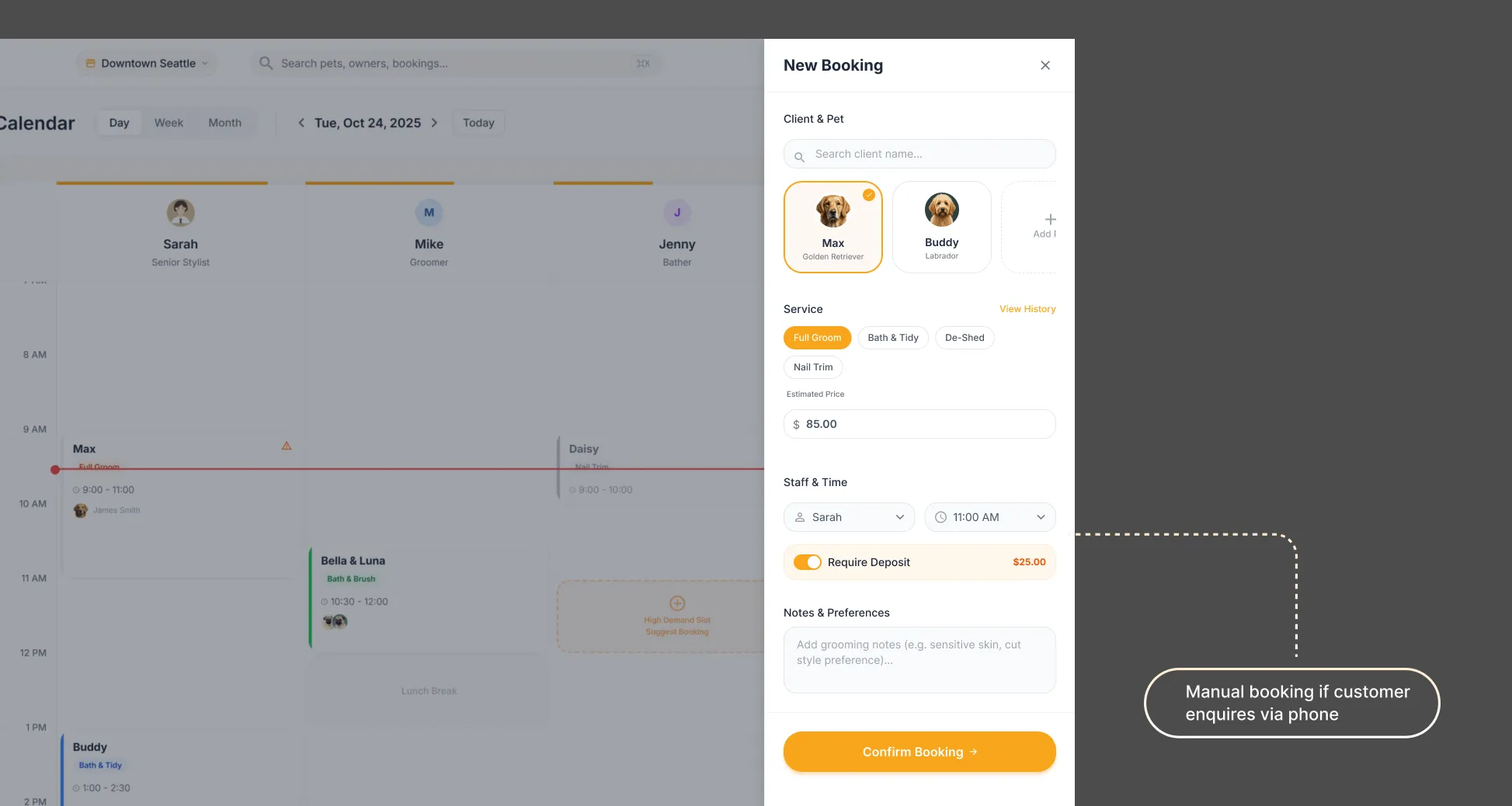 Wagfurr Manual Booking