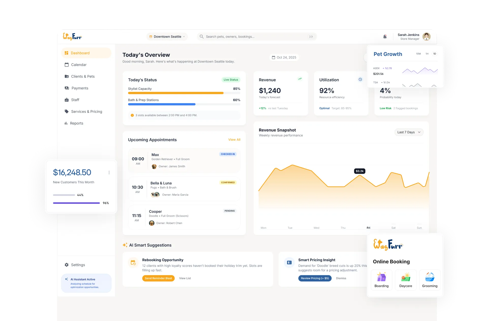 Wagfurr — Smart Pet Grooming Management System