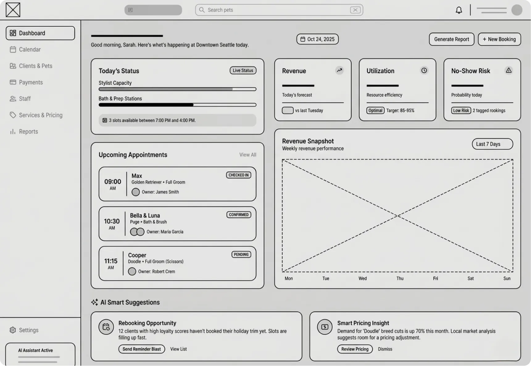 Wagfurr Wireframes